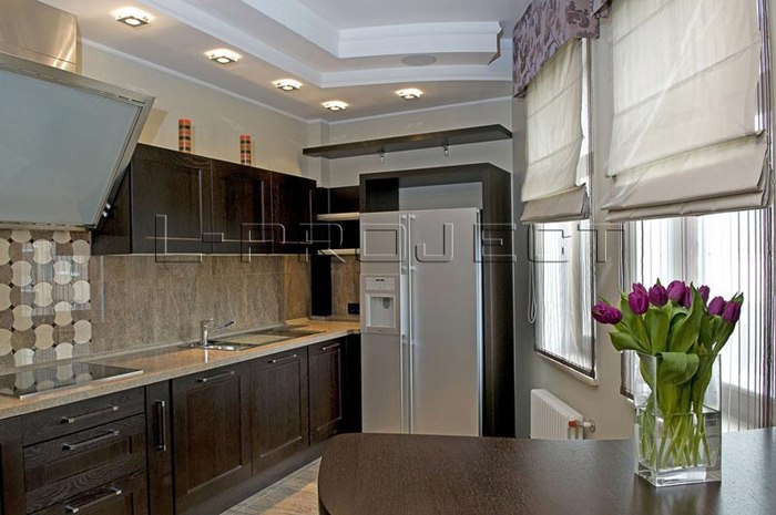 Дизайн интерьера квартиры: Москва, Миракс Парк, 187м2.Стиль современный. Столовая-гостиная