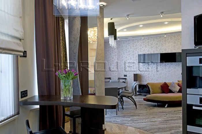 Дизайн интерьера квартиры: Москва, Донской проезд, 178 м2. Стиль ар-деко. Ванная комната.